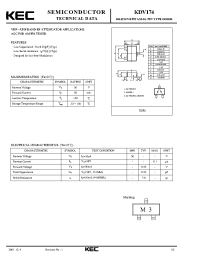 Datasheet KDV174 manufacturer KEC
